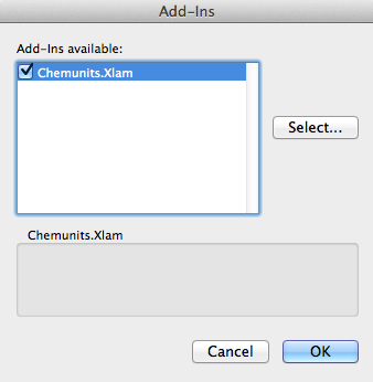 ChemAddInSelect